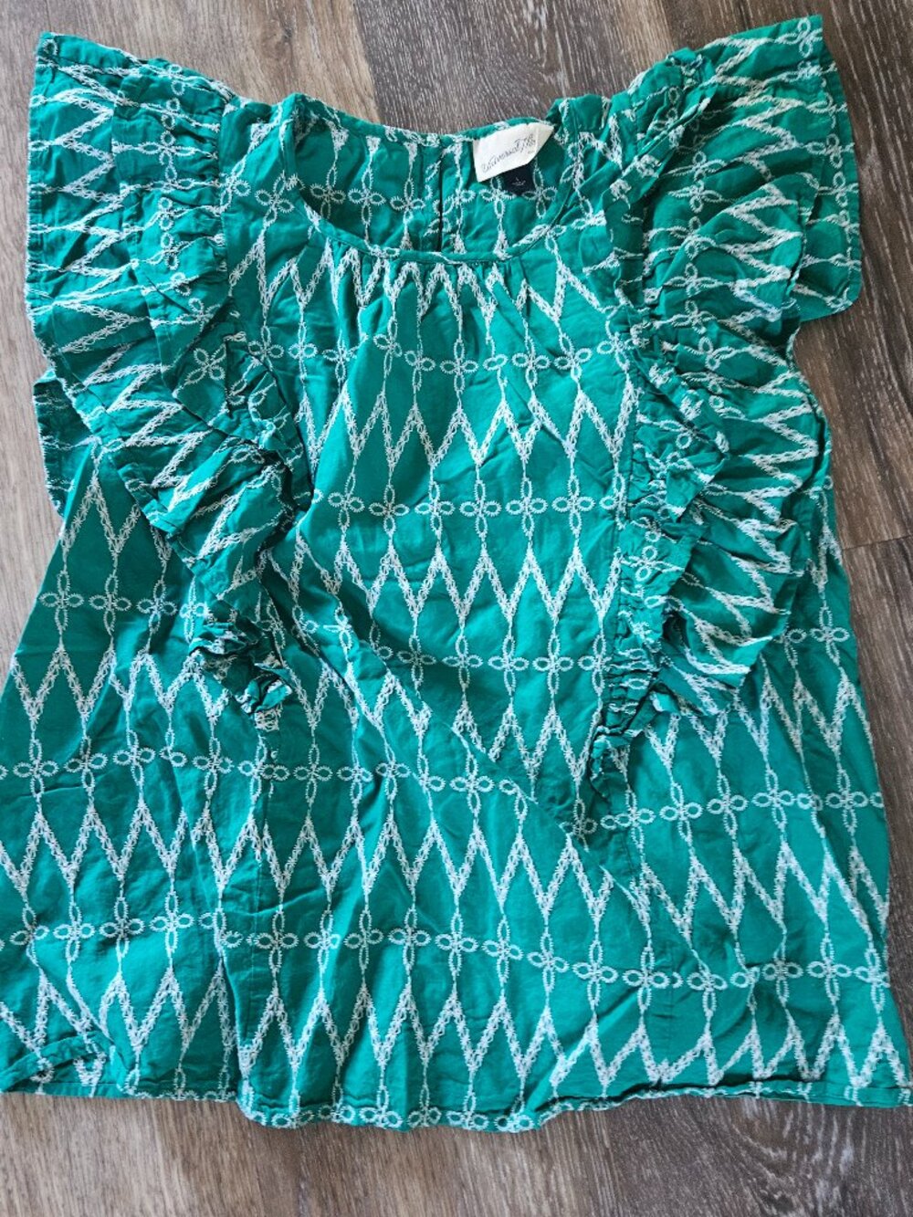 Green boho top